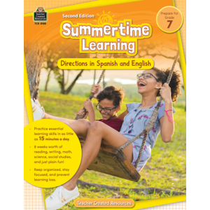 BSE8188 Summertime Learning Grade 7 - Spanish Directions Image