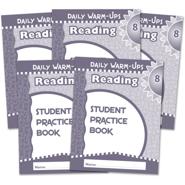 BSE51580 Daily Warm-Ups Student Book 5-Pack: Reading Grade 8 Image
