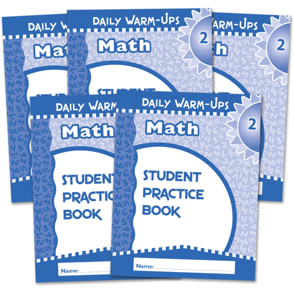 BSE51582 Daily Warm-Ups Student Book 5-Pack: Math Grade 2 Image