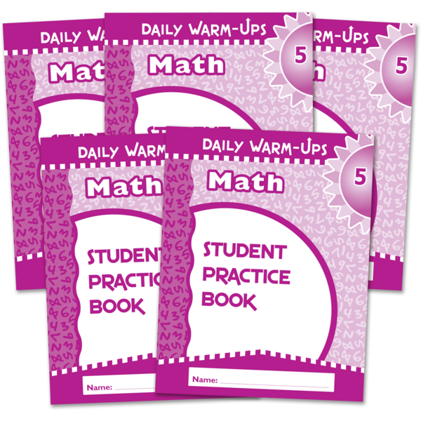 BSE51585 Daily Warm-Ups Student Book 5-Pack: Math Grade 5 Image