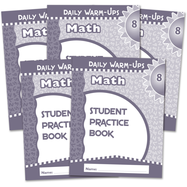 BSE51588 Daily Warm-Ups Student Book 5-Pack: Math Grade 8 Image