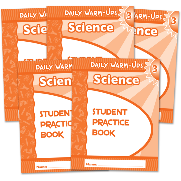 BSE51590 Daily Warm-Ups Student Book 5-Pack: Science Grade 3 Image