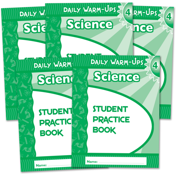 BSE51591 Daily Warm-Ups Student Book 5-Pack: Science Grade 4 Image