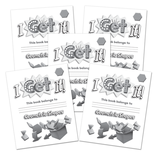 BSE51986 I Get It! Geometric Shapes Student Book-Level 2 5-Pack Image