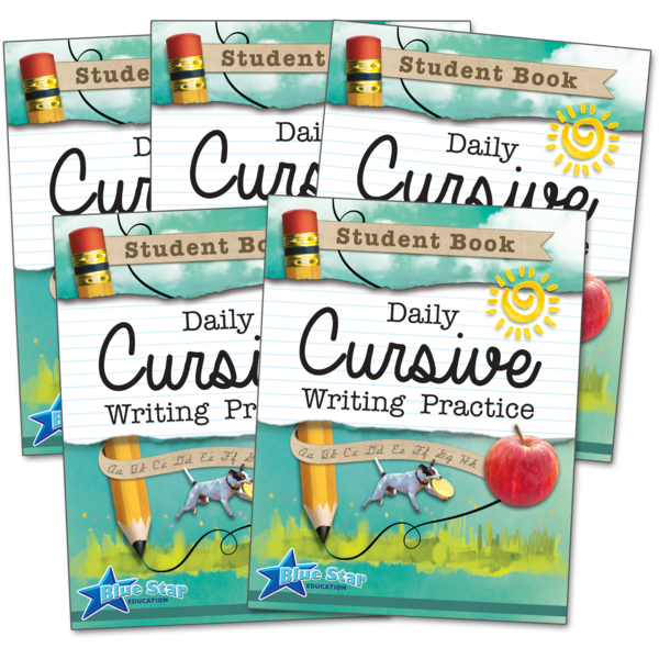 BSE53075 Daily Cursive Writing Practice Grades 2-5 Bundle: Student Book 5-Pack Image