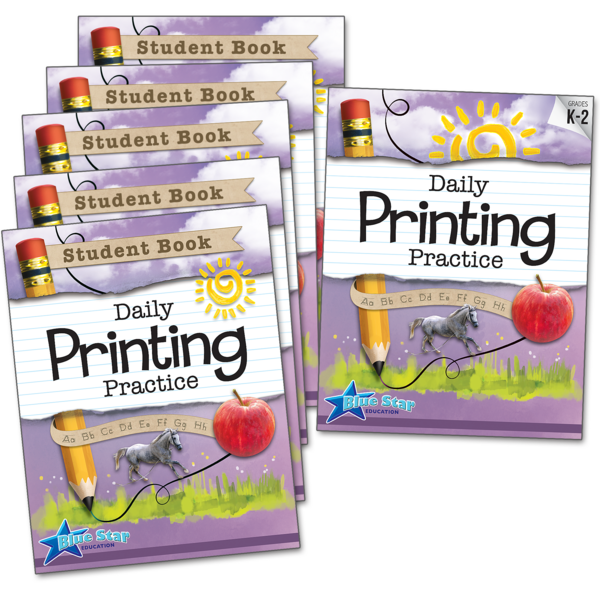 BSE53076 Daily Printing Practice Grades K-2 Bundle Image