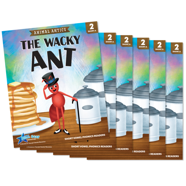 BSE53307 Animal Antics: The Wacky Ant - Short Vowel a Reader - 6 Pack Image