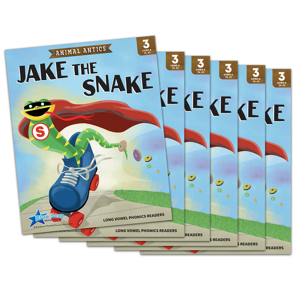 BSE53479 Animal Antics: Jake the Snake - Long a Vowel Reader - 6 Pack Image