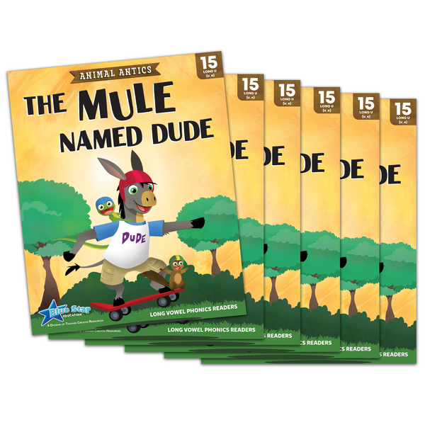 BSE53491 Animal Antics: The Mule Named Dude - Long u Vowel Reader - 6 Pack Image