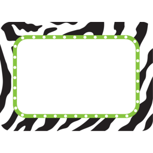 Zebra Name Tags/Labels - TCR5173 | Teacher Created Resources