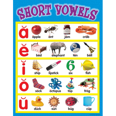 Short Vowels Chart - TCR7701 | Teacher Created Resources