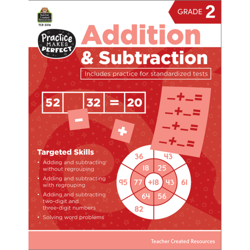 Addition Subtraction Grade 2 TCR3316 Teacher Created Resources