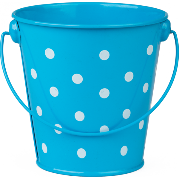 Aqua Polka Dots Bucket Tcr20823 Teacher Created Resources