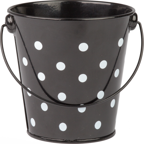 Black Polka Dots Bucket Tcr20825 Teacher Created Resources