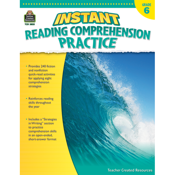 Instant Reading Comprehension Practice Grade 6 - TCR3835 | Teacher