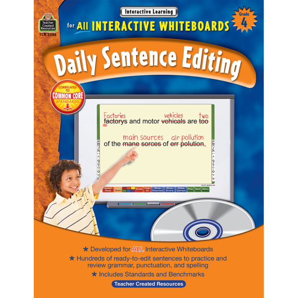 Interactive Learning: Daily Sentence Editing Grade 4 - TCR3886