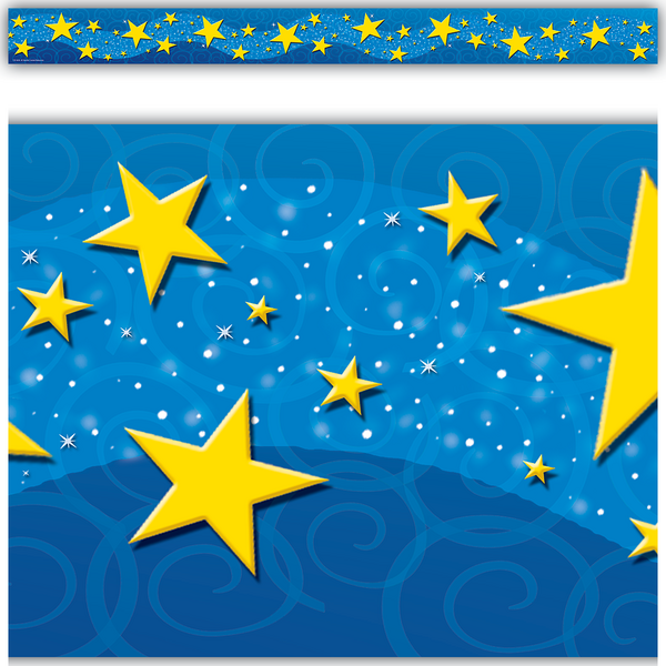 Starry Night Straight Border Trim TCR4696 Teacher Created Resources