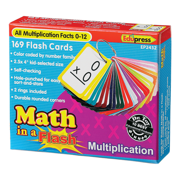 Math in a Flash Cards: Multiplication - TCR62432 | Teacher Created