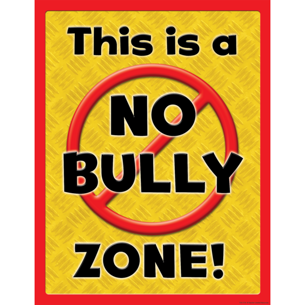 This is a No Bully Zone Chart TCR7776 Teacher Created Resources