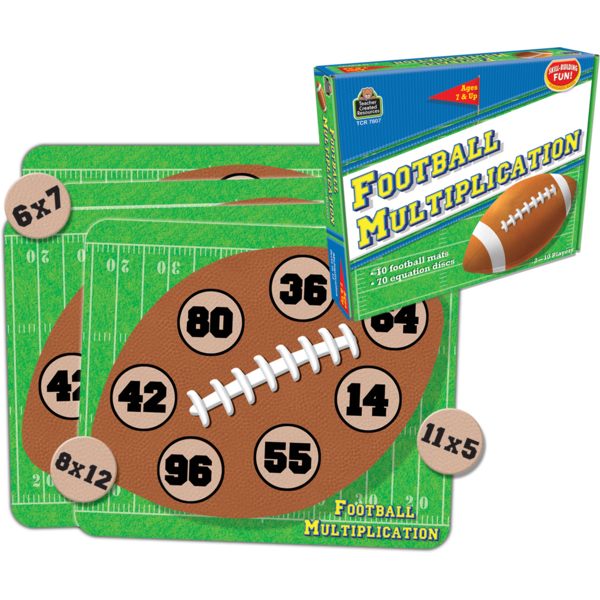 Football Multiplication Game TCR7807 Teacher Created Resources