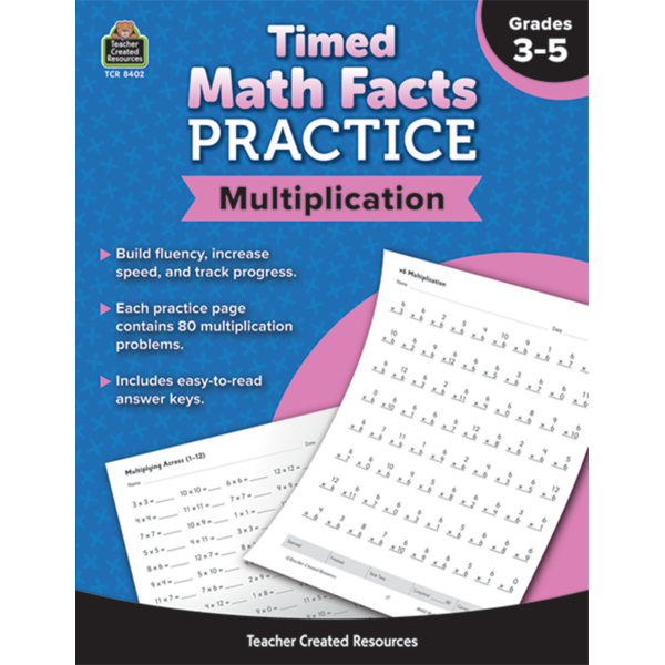 Timed Math Facts Practice Multiplication TCR8402 Teacher Created Resources