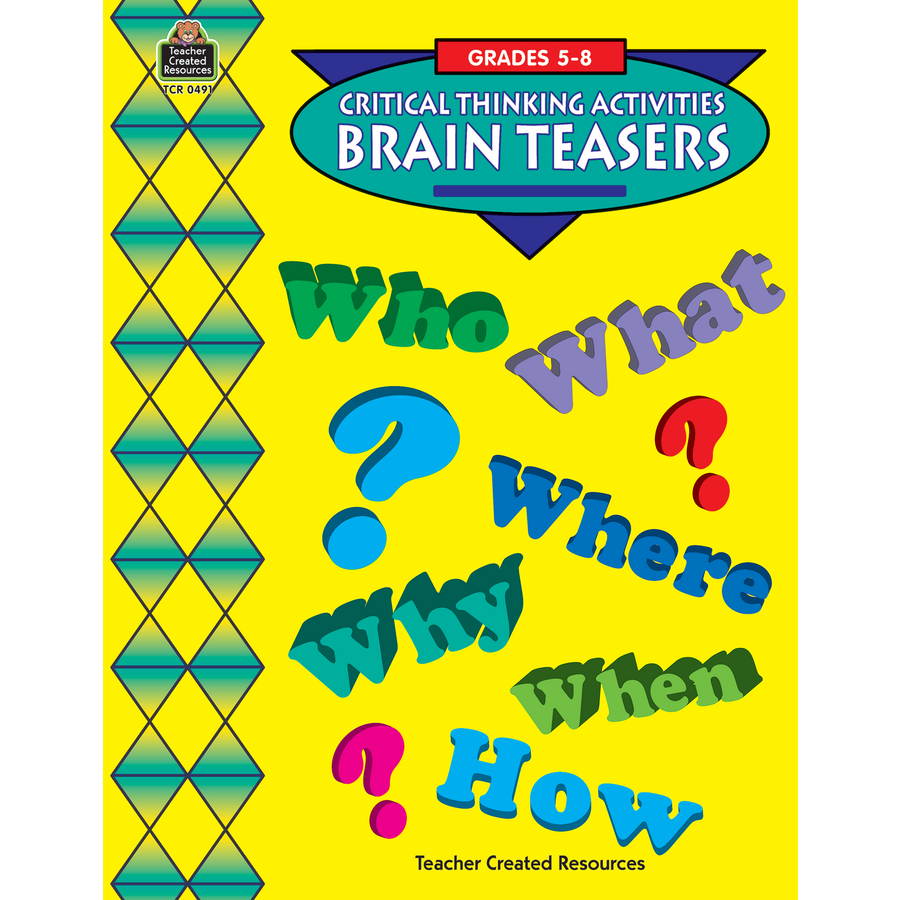 Brain Teasers Challenging Tcr0491 Teacher Created Resources Brain Teasers Challenging Tcr0491
