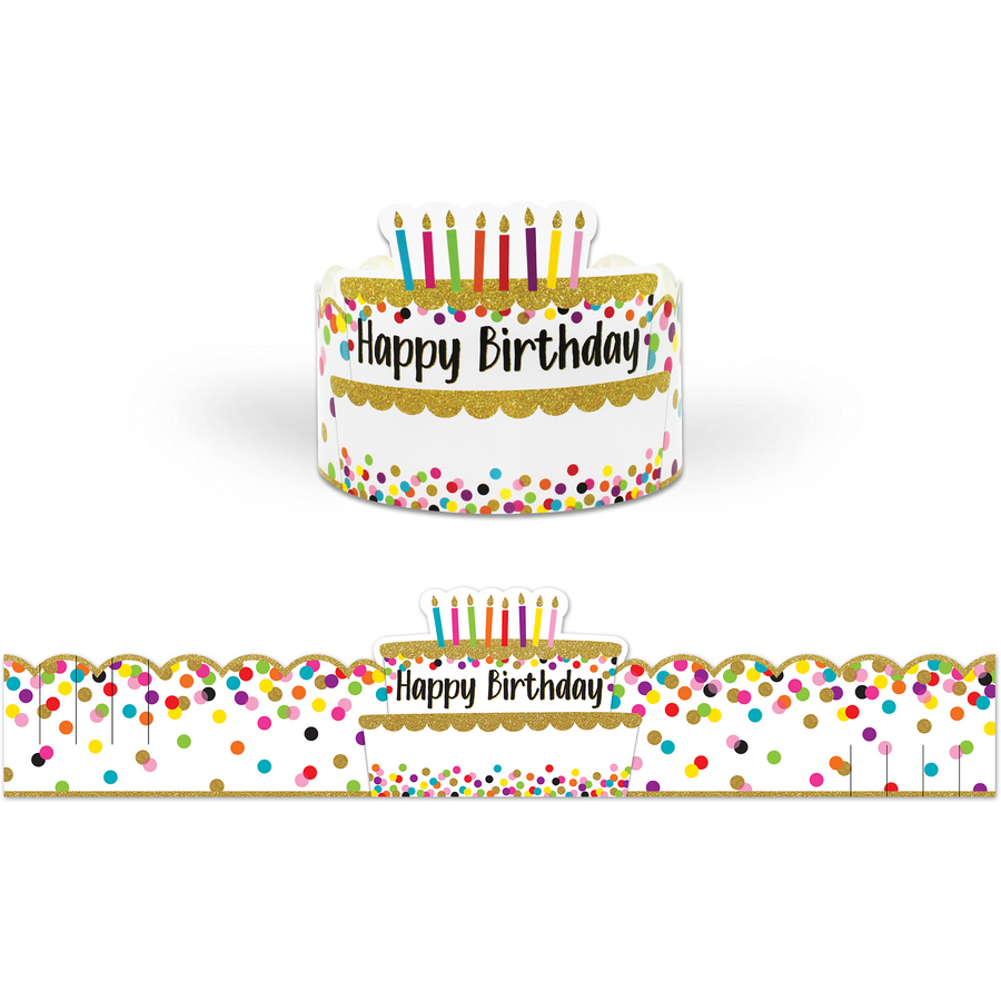Confetti Happy Birthday Crowns Tcr1210 Teacher Created Resources