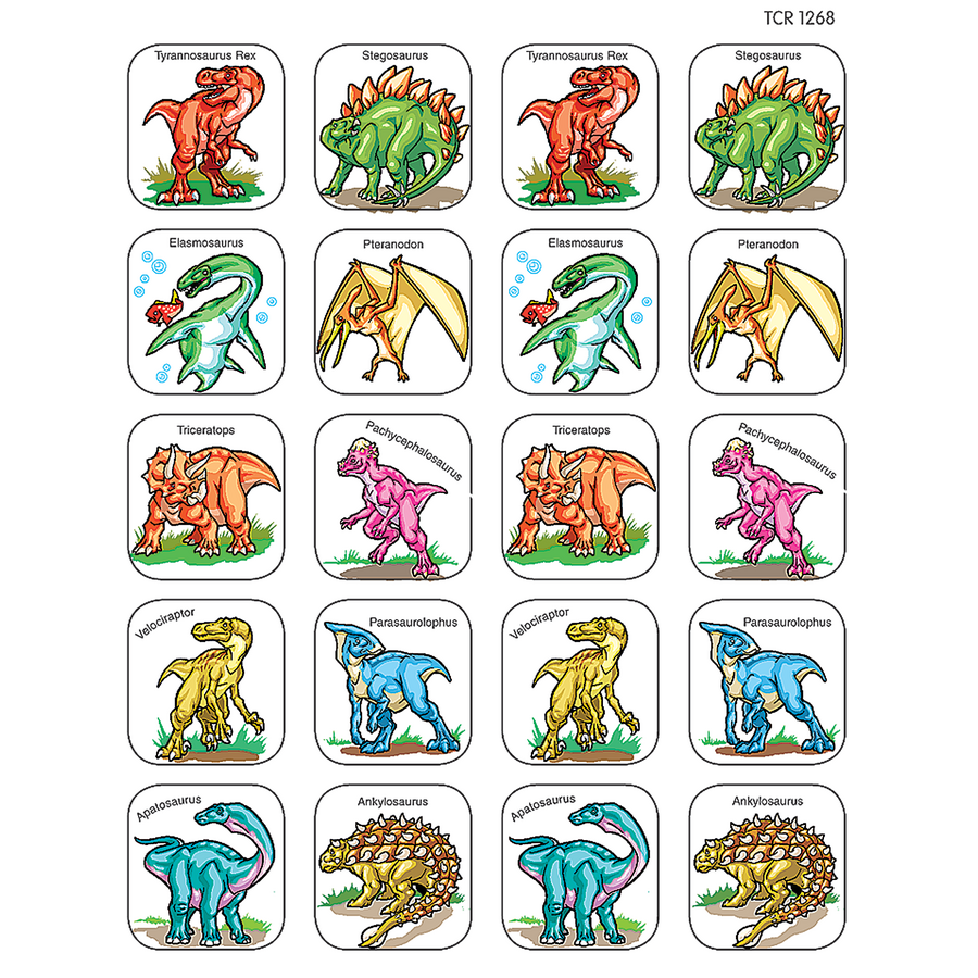 dinosaurs stickers tcr1268 teacher created resources
