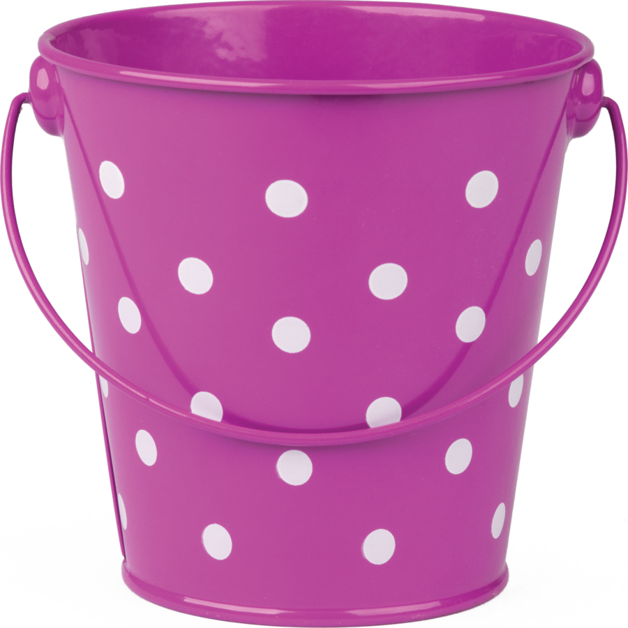 Purple Polka Dots Bucket Tcr20826 Teacher Created Resources