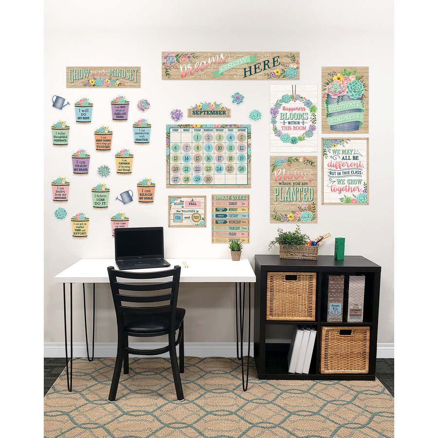 Classroom at Home Decor Kit Rustic Bloom TCR2088544 Teacher