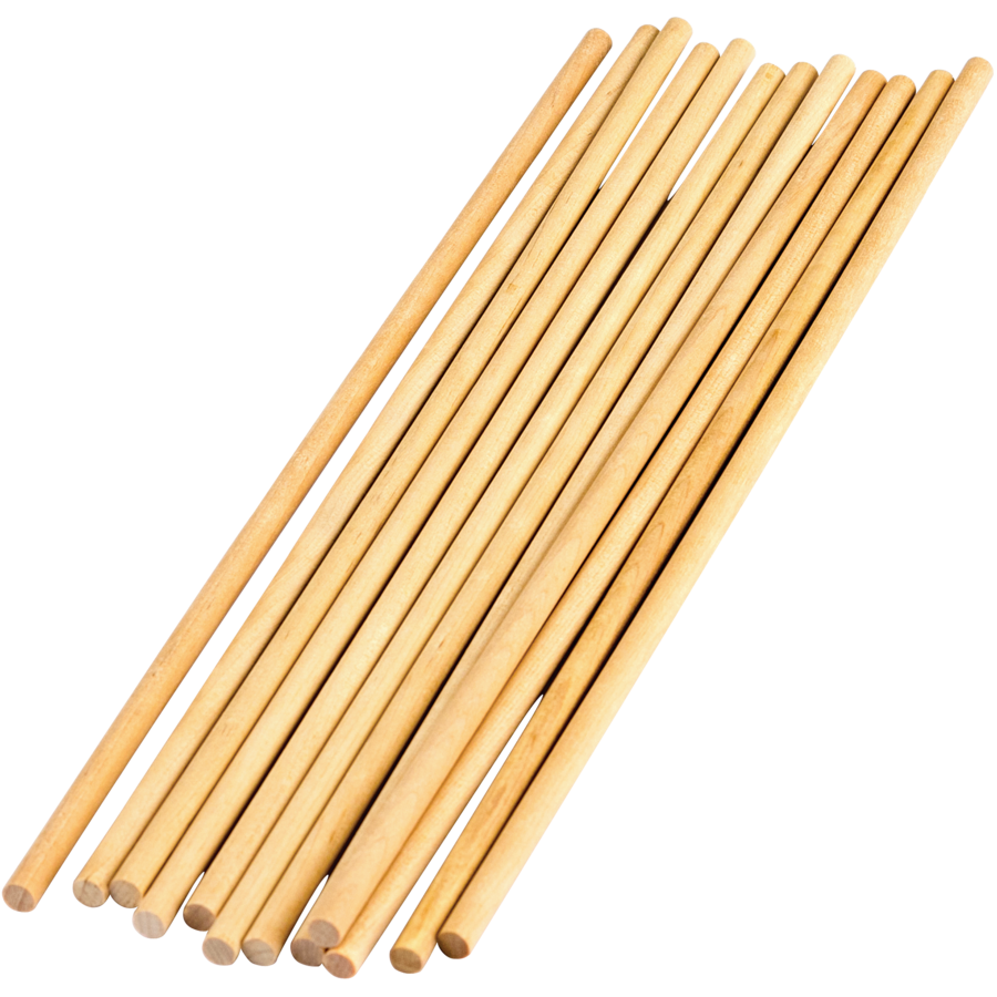 STEM Basics 1/4" Wooden Dowels 12 Count TCR20927 Teacher Created