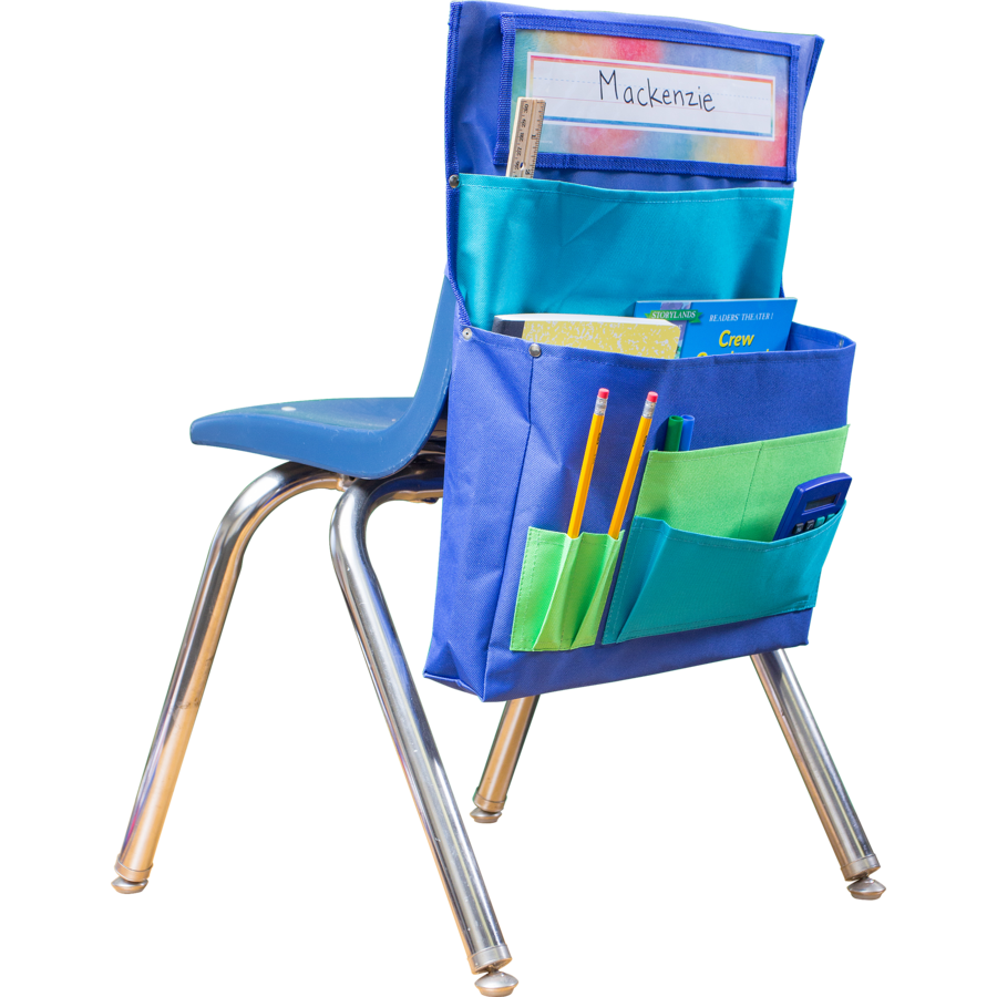 Blue, Teal & Lime Chair Pocket TCR20970 Teacher Created Resources