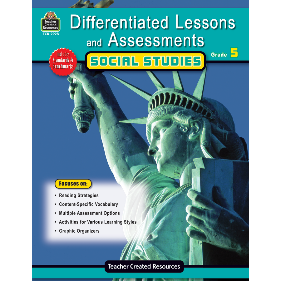 Differentiated Lessons Assessments Social Studies Grade 5 TCR2928 