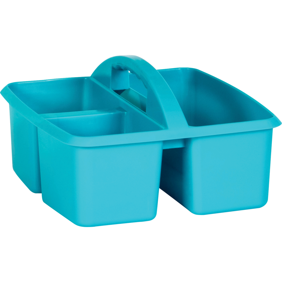 Teal Plastic Storage Caddies 6Pack TCR32258 Teacher Created Resources