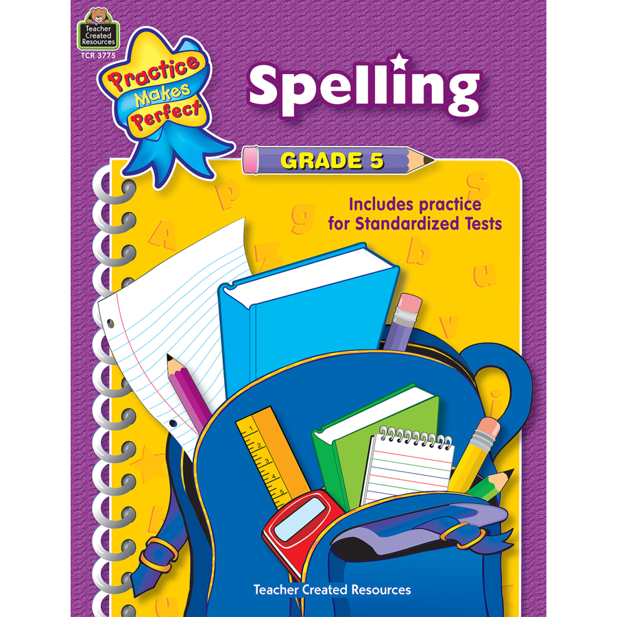 Spelling Grade 5 TCR3775 Teacher Created Resources Spelling grade 5 tcr3775 teacher created resources