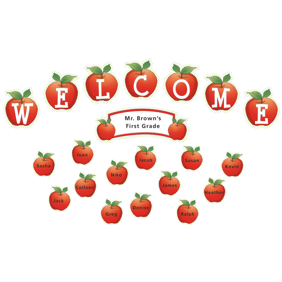 Apples and Dots Mini Bulletin Board TCR4781 Teacher Created