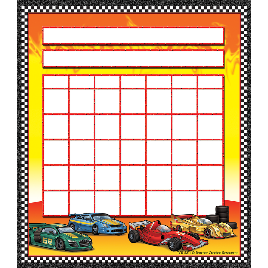 Race Cars Incentive Charts TCR5311 Teacher Created Resources