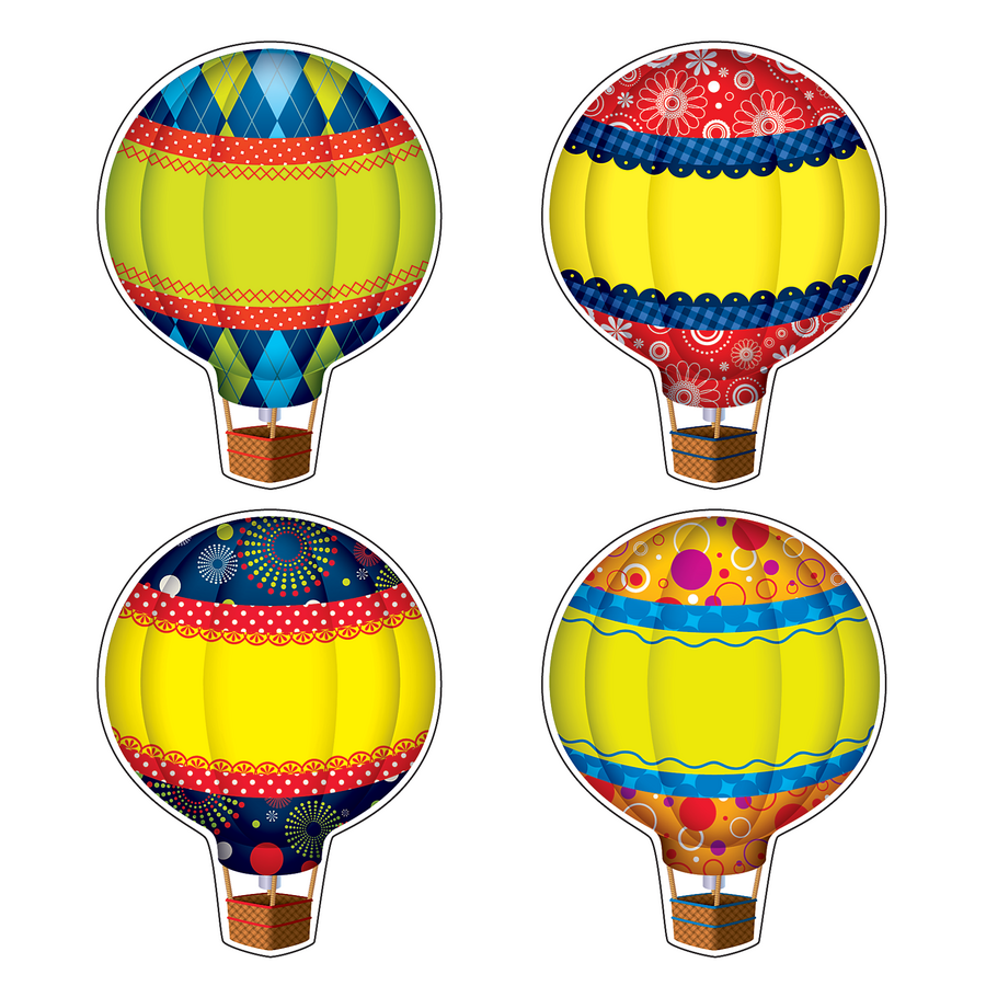 Hot Air Balloons Wear Em Badges Tcr5341 Teacher Created Resources