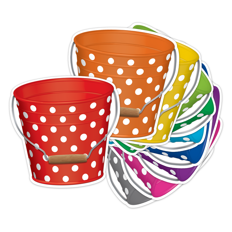 Polka Dots Buckets Accents TCR5631 Teacher Created Resources