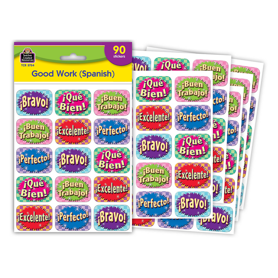 Good Work (Spanish) Jumbo Stickers - TCR5734 | Teacher Created Resources