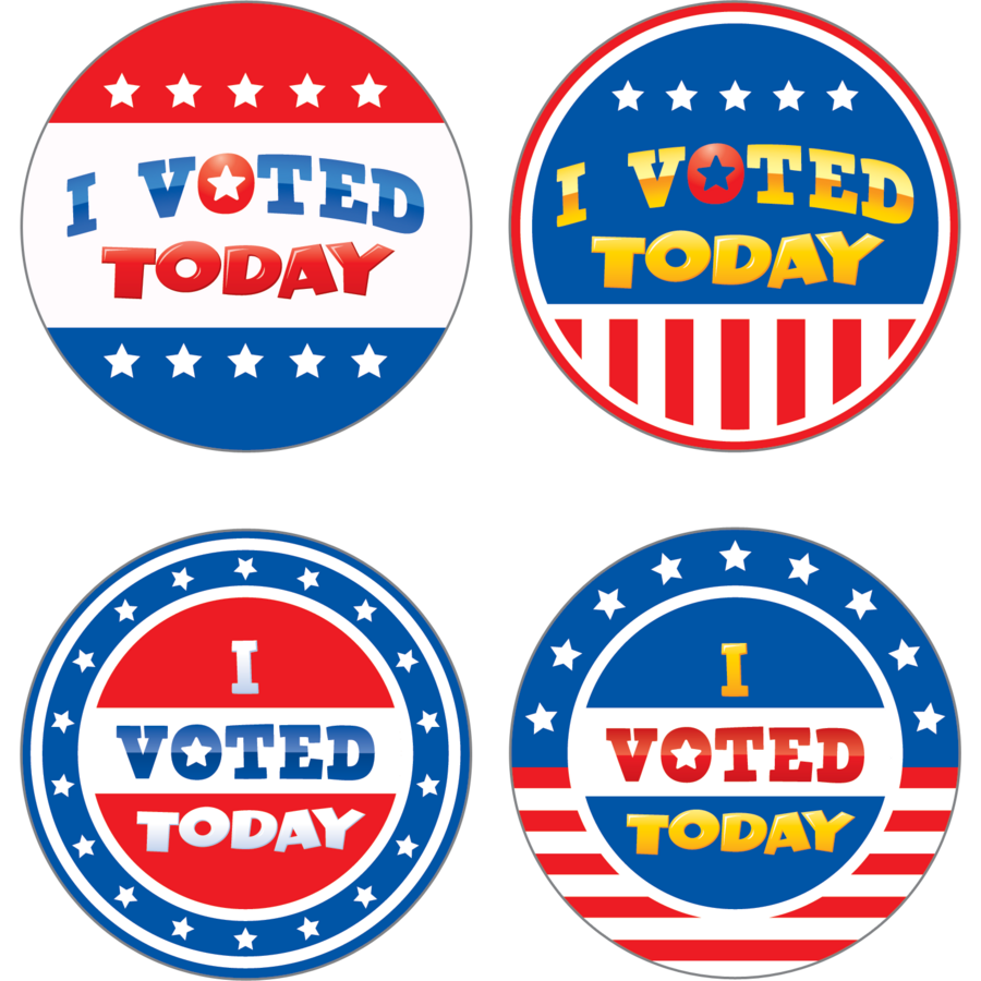 I Voted Today Wear Em Badges Tcr5898 Teacher Created Resources