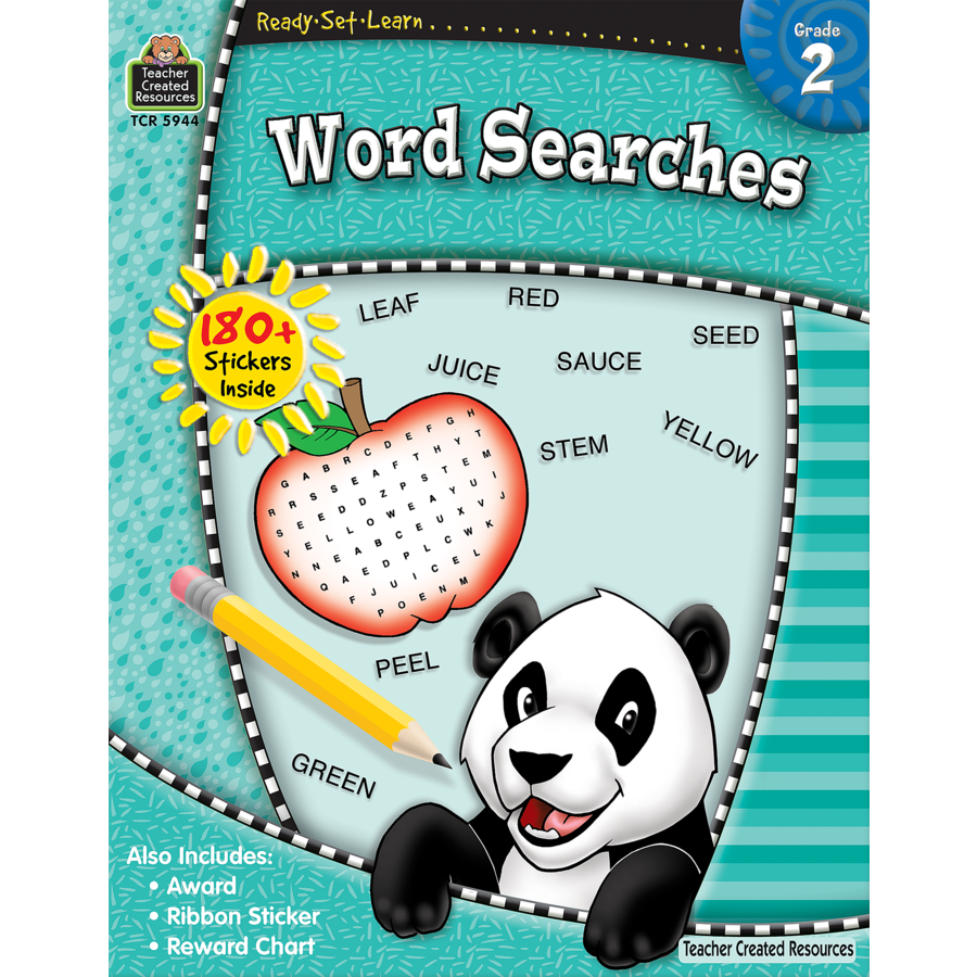 Ready-Set-Learn: Word Searches Grade 2 - TCR5944 | Teacher Created ...