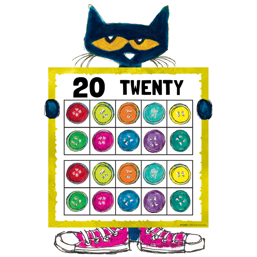 Pete the Cat Numbers 020 Bulletin Board TCR62005 Teacher Created