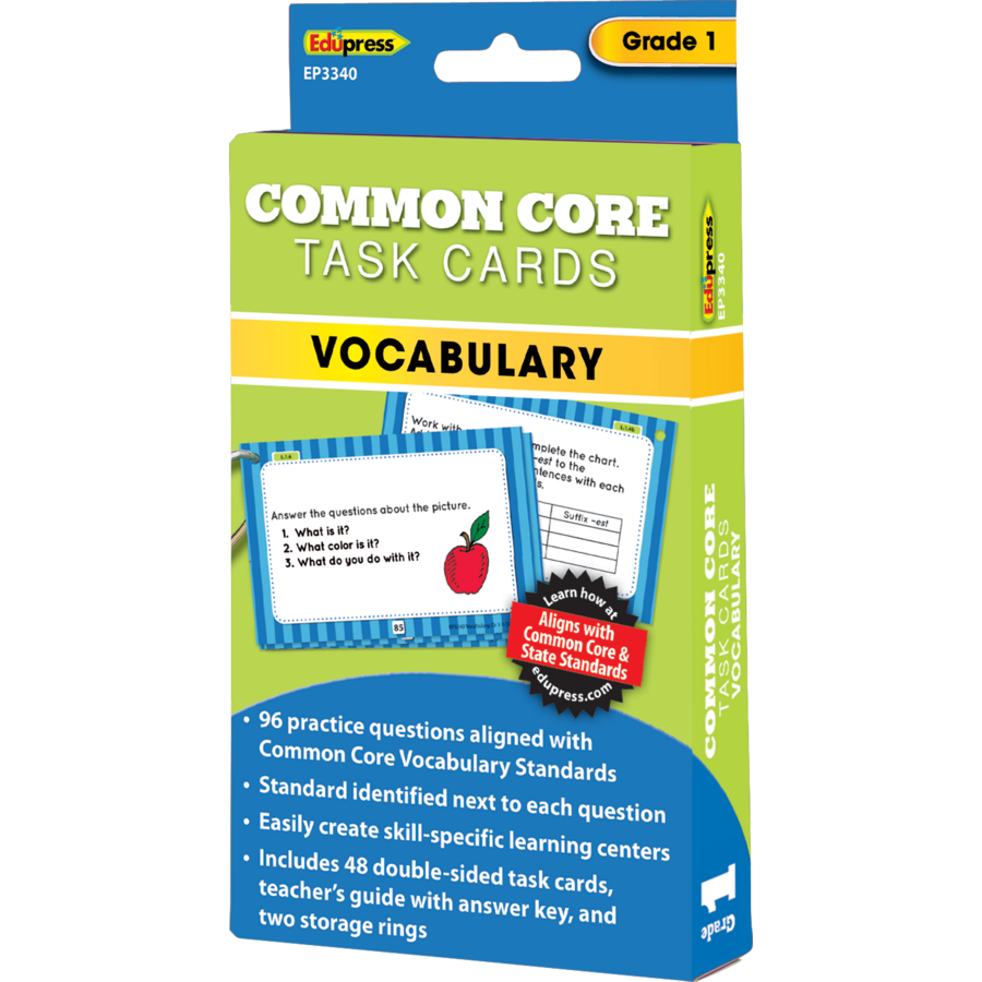 Common Core Vocabulary Task Cards Grade 1 - TCR63340 | Teacher Created ...