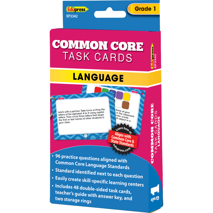 Common Core Language Task Cards Grade 1 - TCR63342 | Teacher Created ...