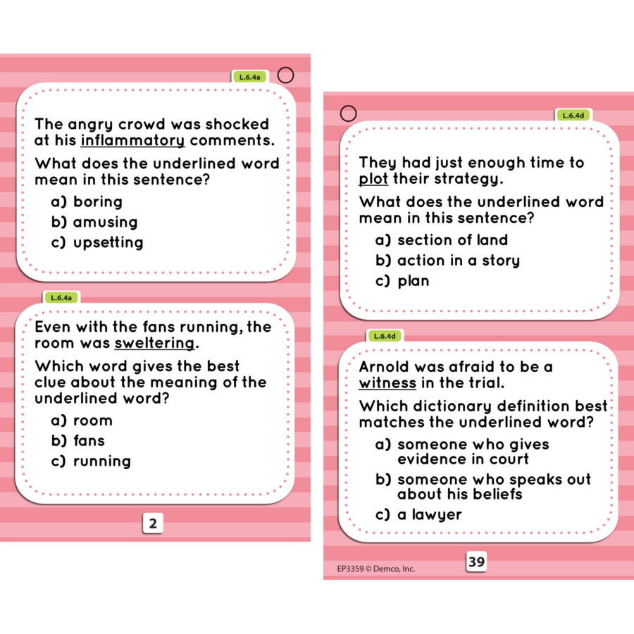 common-core-vocabulary-task-cards-grade-6-tcr63359-teacher-created