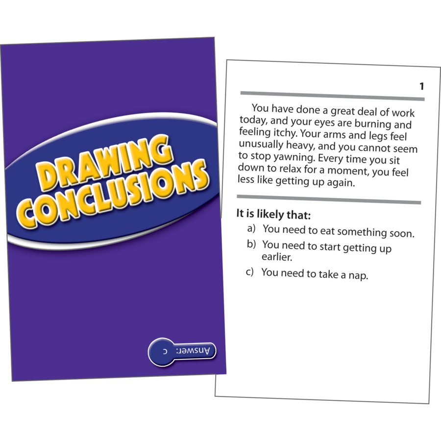 Drawing Conclusions Practice Cards Blue Level TCR63416 Teacher