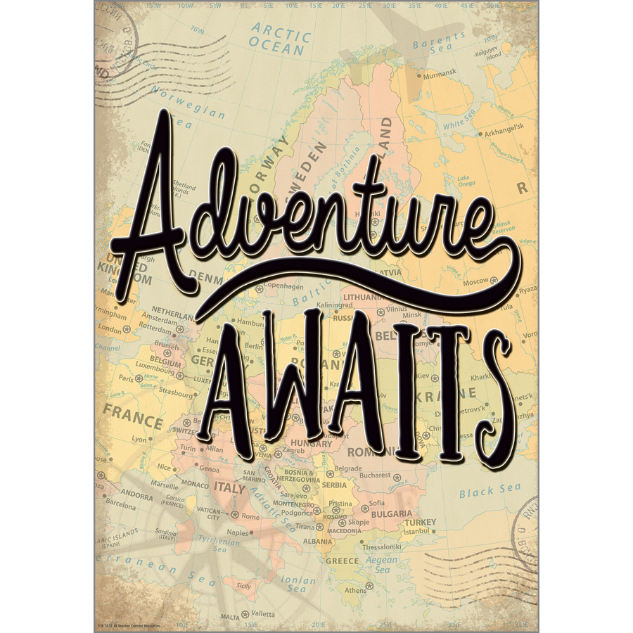 Adventure Awaits Positive Poster Tcr7432 Teacher Created Resources