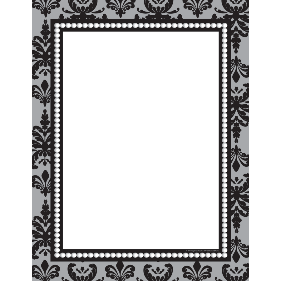 Damask & Pearls Computer Paper - TCR74430 | Teacher Created Resources