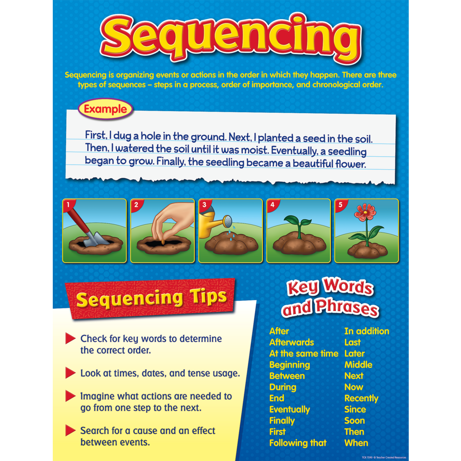 Sequencing Chart TCR7590 Teacher Created Resources